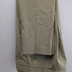 Charter Club Chino Khaki Pants 10 Petite 96% Cotton greenish tan